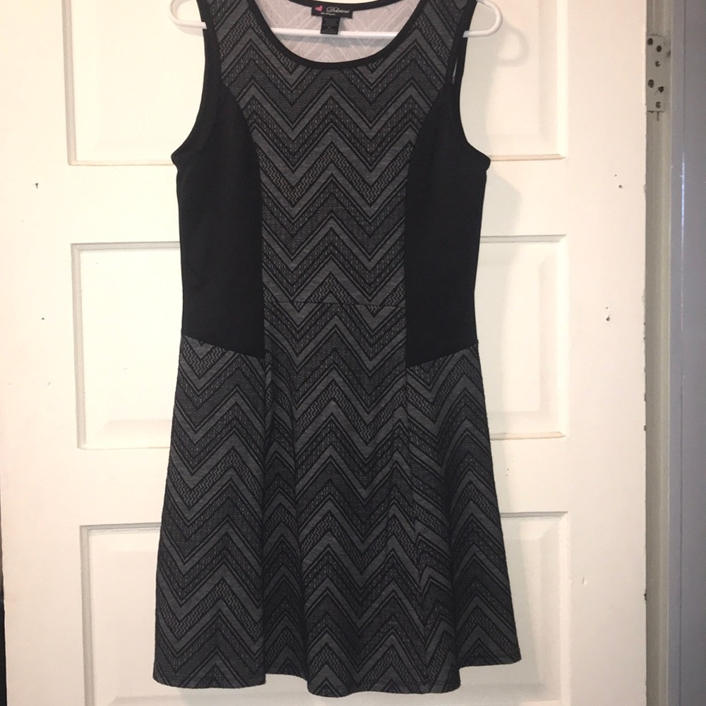 Chevron pattern summer dress